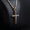 Dije crucifijo grande 14k