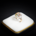 Anillo 15 años corazón 14k