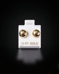 Aretes media bolita 10k