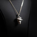 Dije Calavera Plata Italiana 925