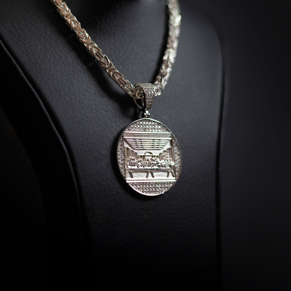 Dije Santa Cena Plata Italiana 925