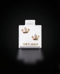 Aretes corona 3/O 10k