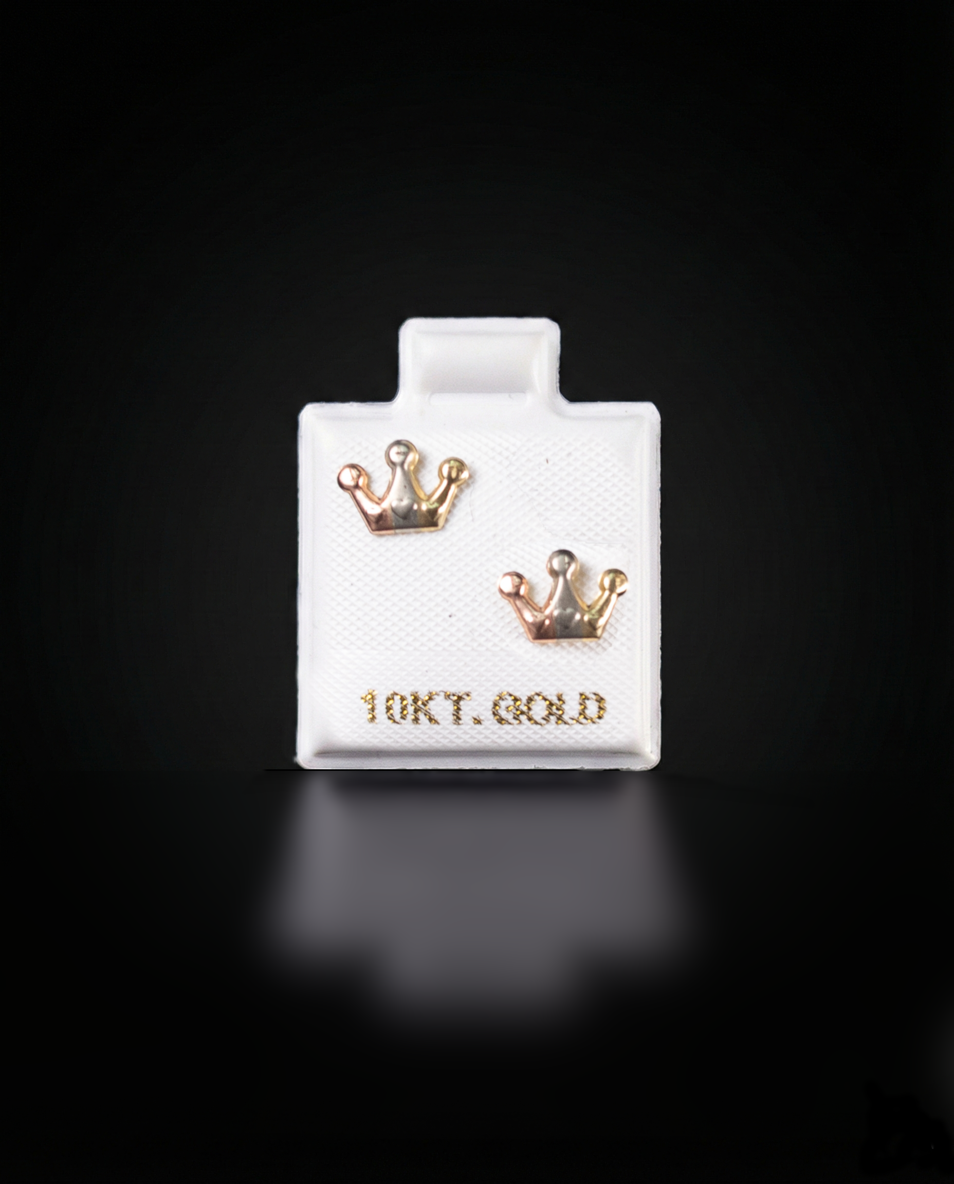 Aretes corona 3/O 10k