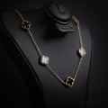 Gargantilla Van Cleef Onix 14k