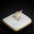 Anillo 15 años zirc. lila 10k