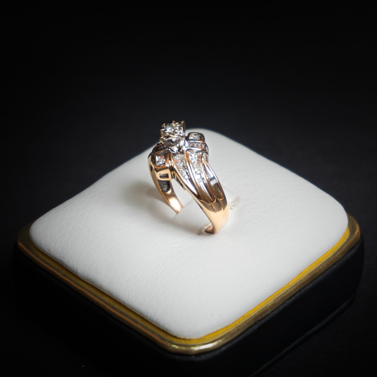 Anillo Compromiso Diamante 10k