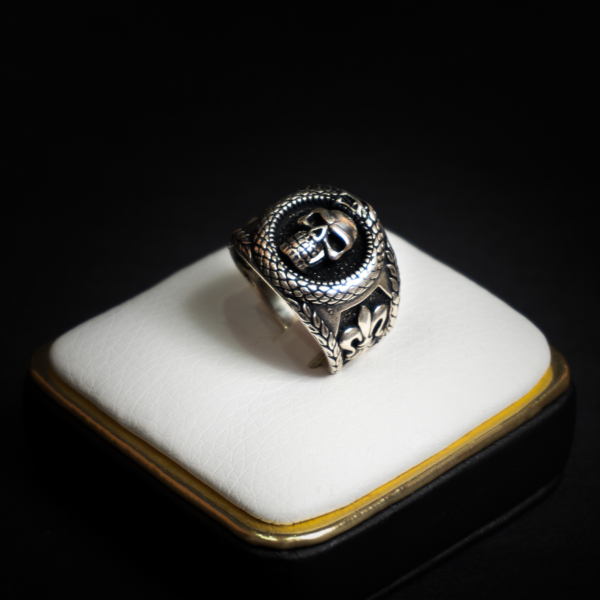 Anillo Calavera Plata Italiana 925