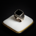 Anillo Onix Plata Italiana 925