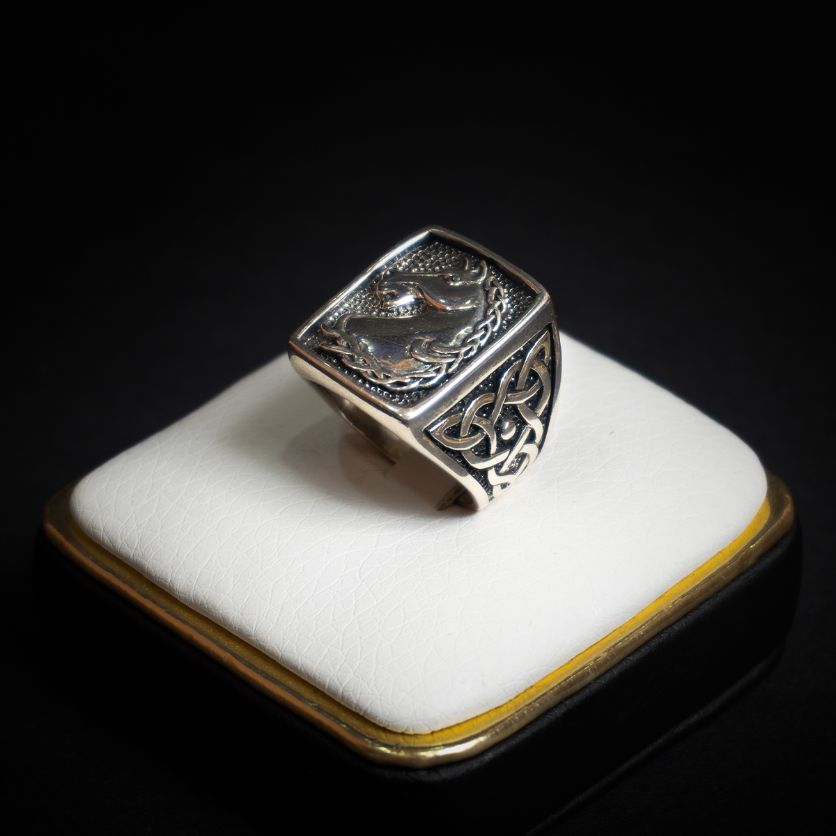 Anillo Caballo Plata Italiana 925