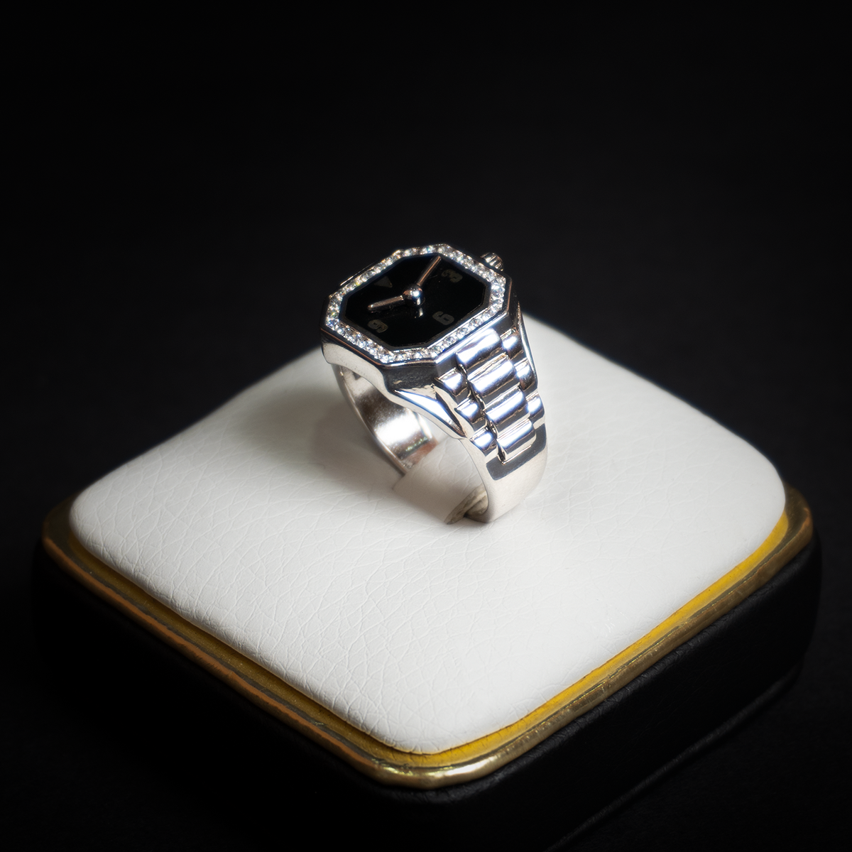 Anillo Mercedes-Benz Plata Italiana 925