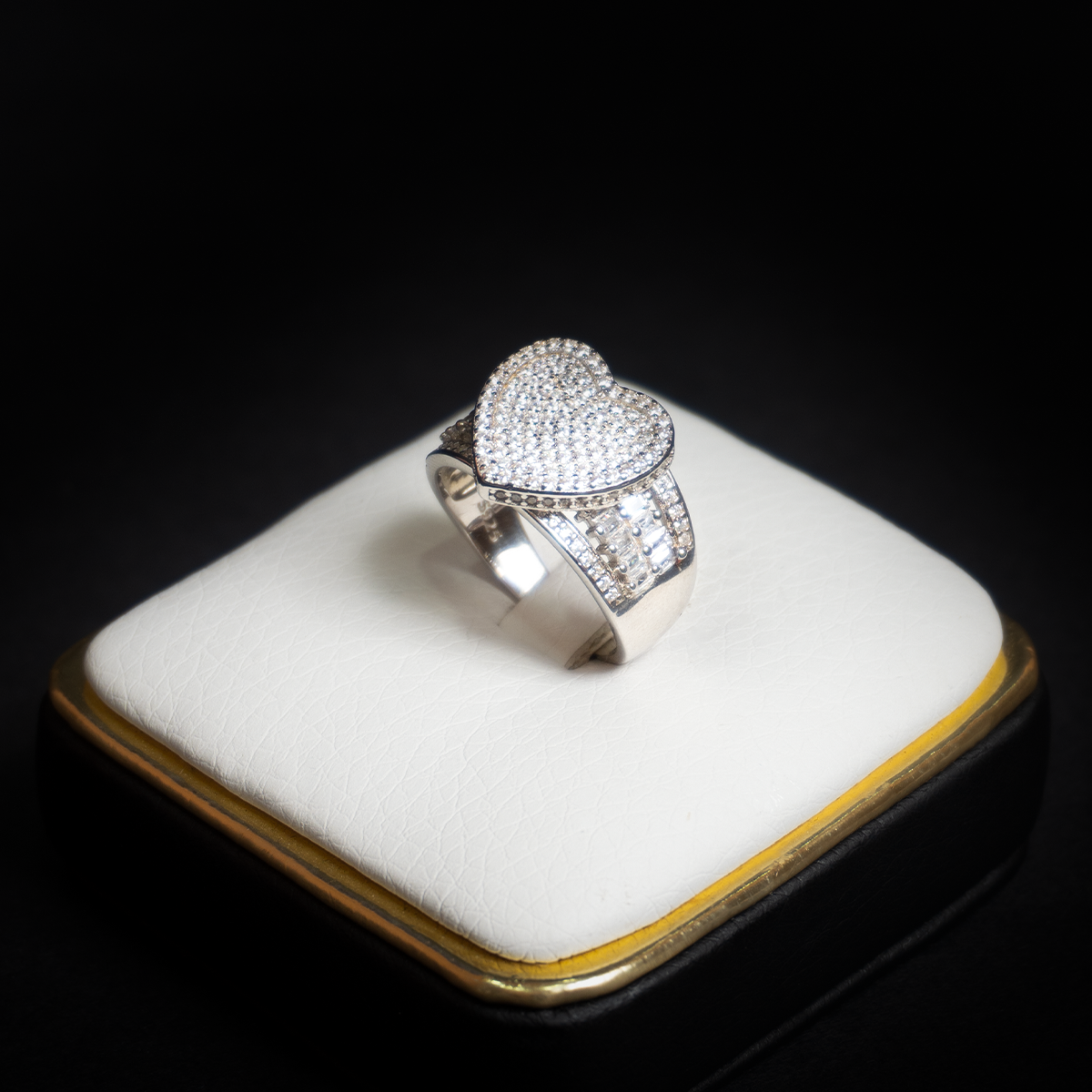 Anillo Corazón Plata Italiana 925