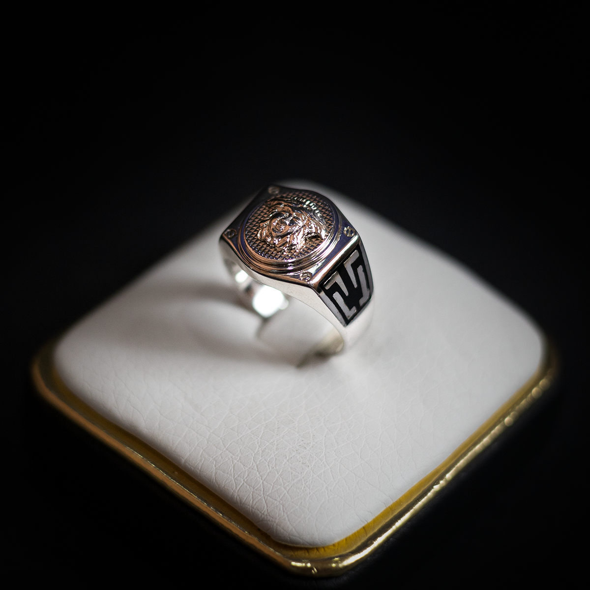 Anillo Versace Plata Italiana 925