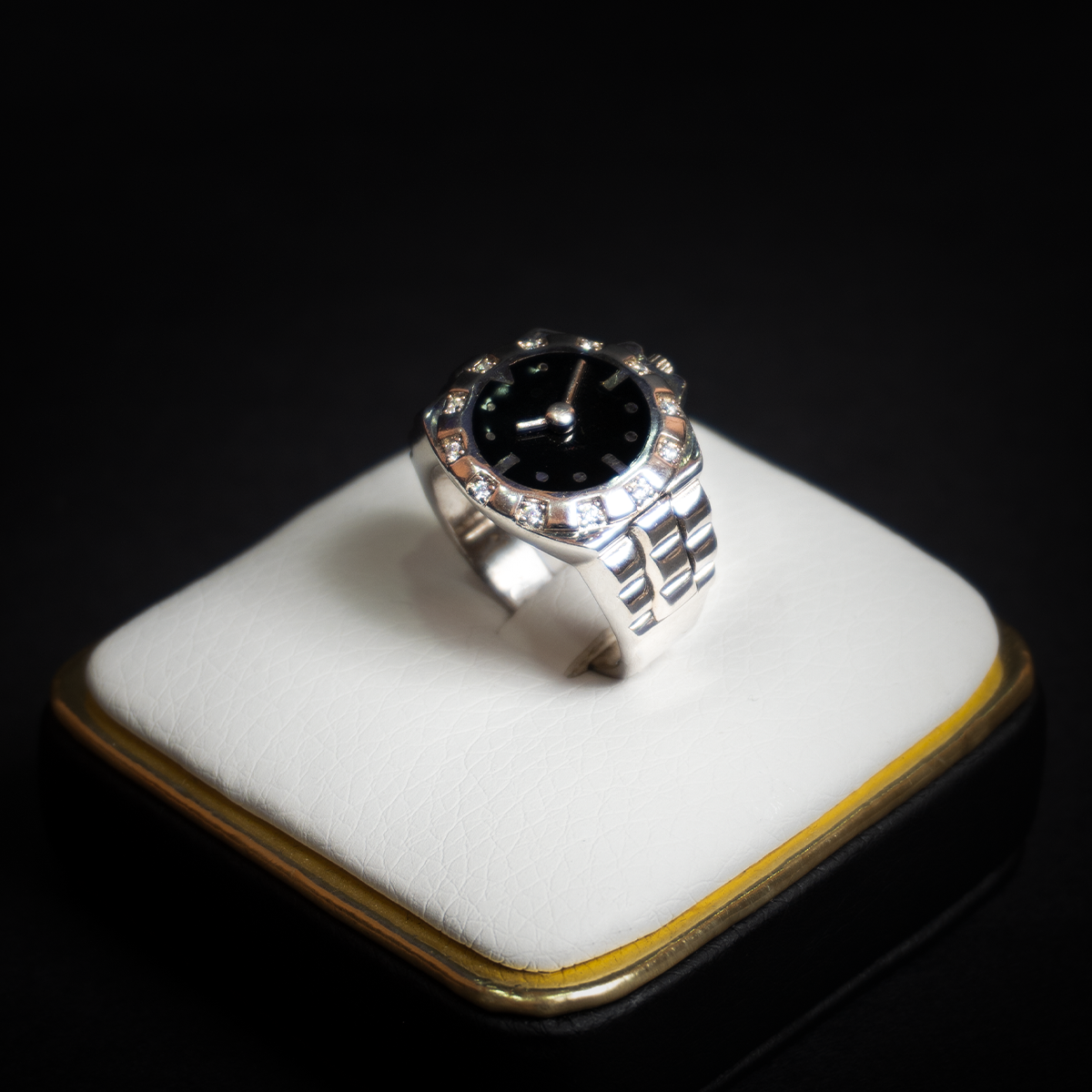 Anillo Reloj Plata Italiana 925