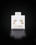 Aretes delfín 10k
