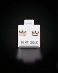 Aretes corona 10k