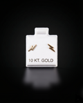 Aretes rayo 10k