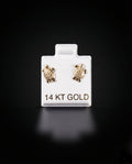 Aretes tortuga 14k