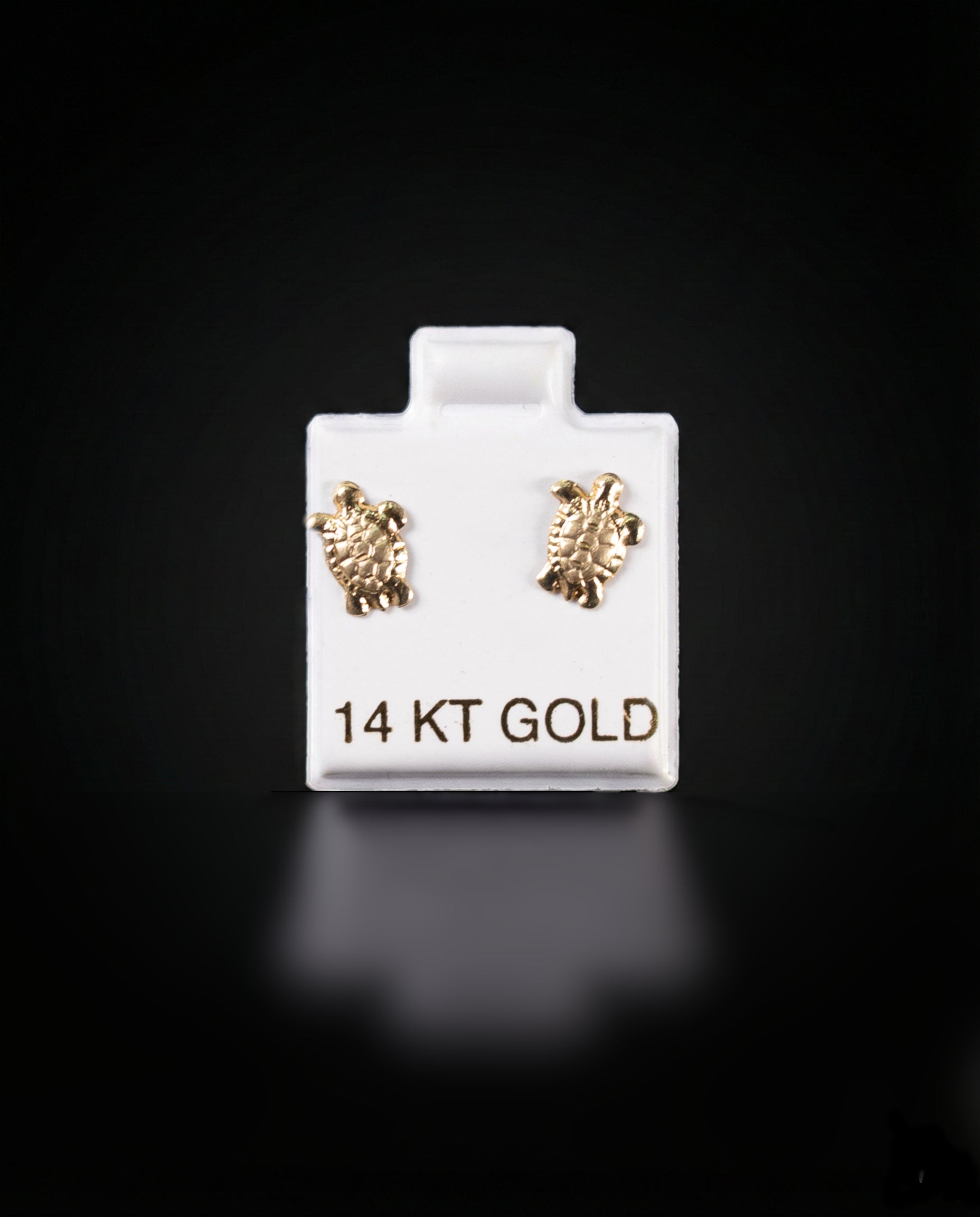 Aretes tortuga 14k
