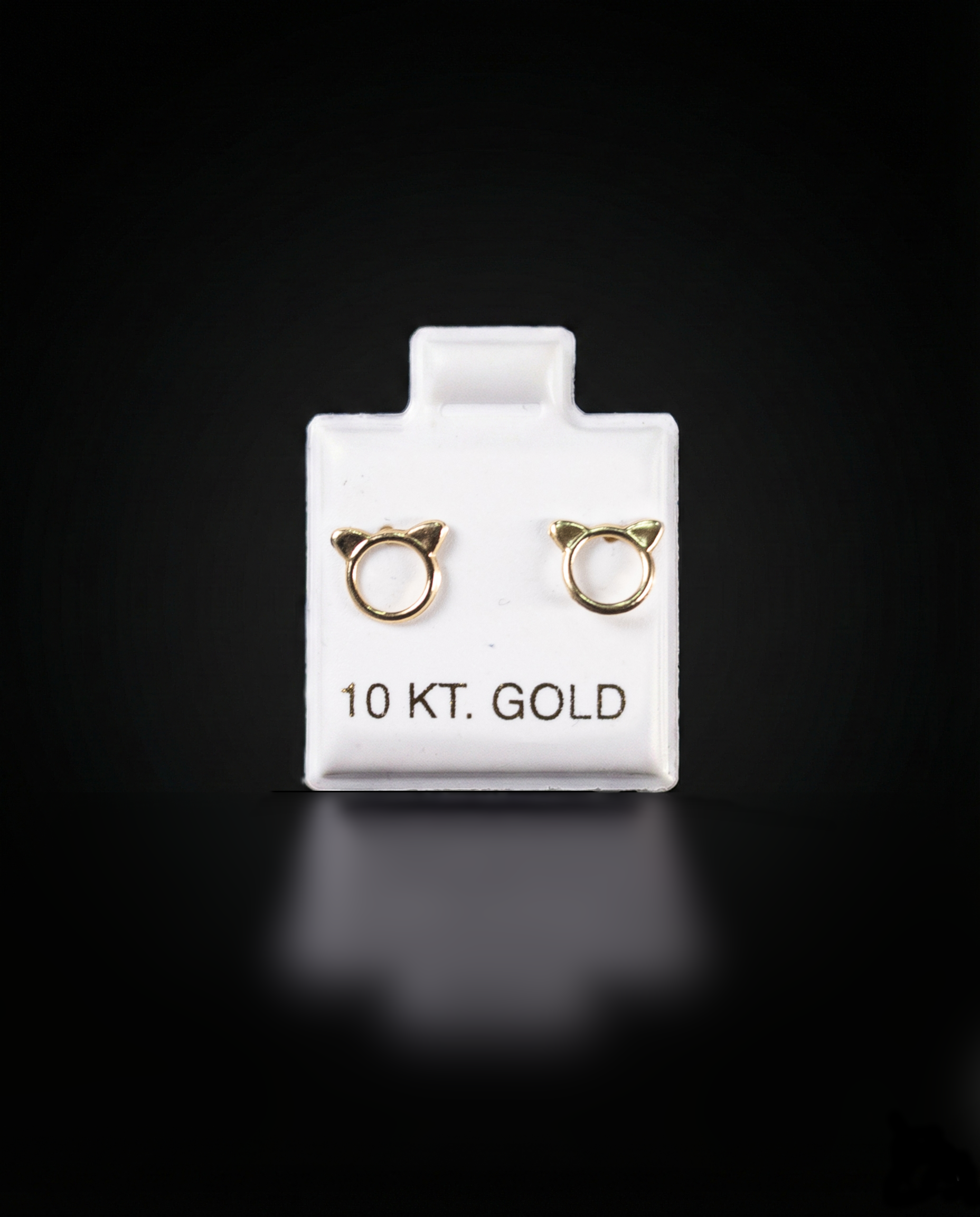 Aretes gato 10k