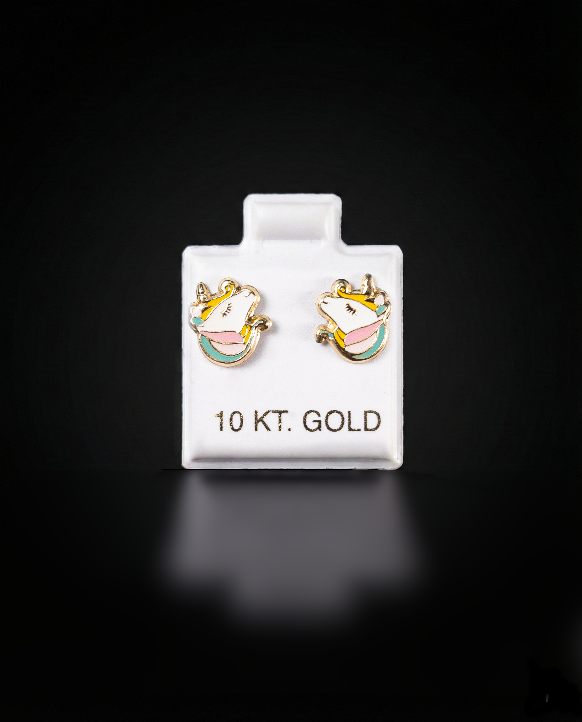 Aretes Unicornio 10k