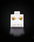Aretes abeja 10k