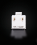 Aretes rayo 10k