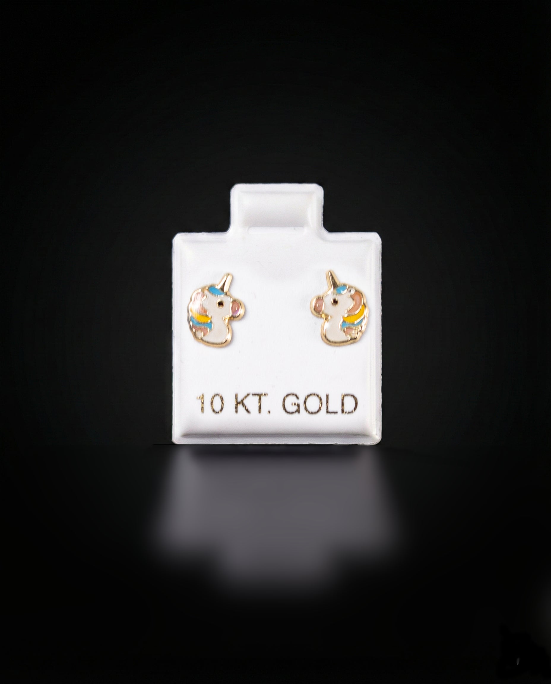 Aretes unicornio 10k