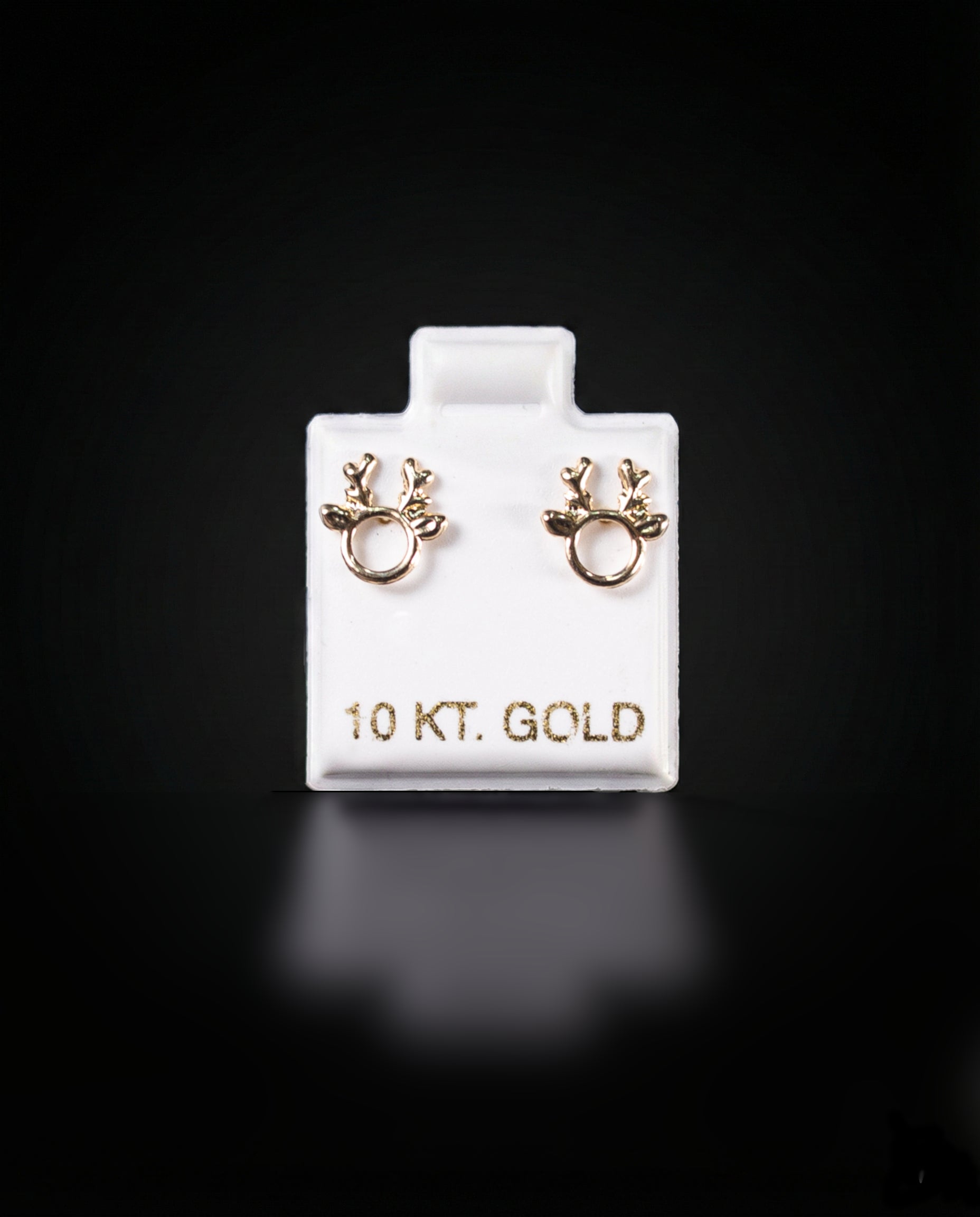 Aretes reno navideño 10k