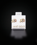 Aretes elefante 3/O 14k